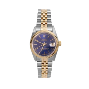 Rolex Datejust 68273 Fluted Bezel Watch 31mm Blue Dial
