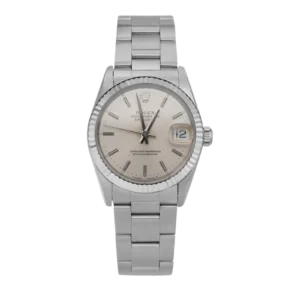 Rolex Datejust 68274 Fluted Bezel Watch 31mm Silver Index Dial