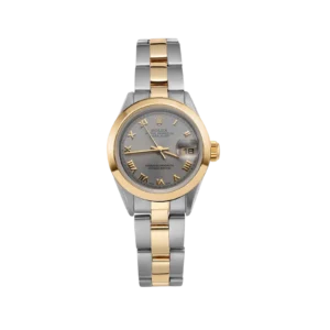 Rolex Datejust 69163 Smooth Bezel Watch 26mm Silver Roman Dial