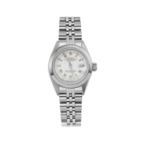 Rolex Datejust 6917 26mm Smooth Bezel Watch White Roman Dial