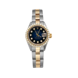 Rolex Datejust 6917 Diamond Bezel Watch 26mm Midnight Blue Dial | 1.25ct