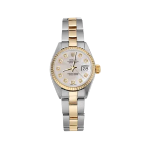 Rolex Datejust 6917 Fluted Bezel Watch 26mm Mother of Pearl Dial