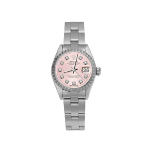 Rolex Datejust 69240 Fluted Bezel Watch 26mm Pink Dial