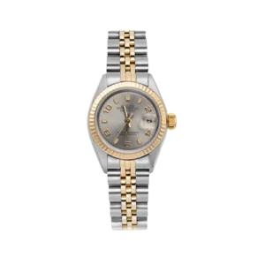 Rolex Datejust 79173 Fluted Bezel Watch 26mm Gray Dial