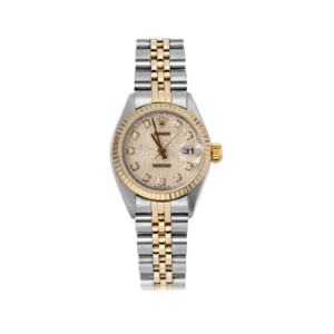 Rolex Datejust 79173 Fluted Bezel Watch 26mm Ivory Computer Dial