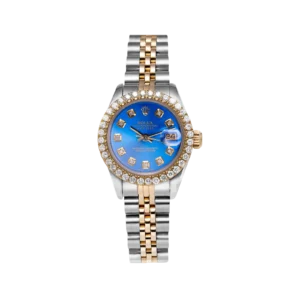 Rolex Datejust Diamond Bezel Watch 26mm Blue Dial | 1.25ct