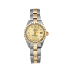 Rolex Datejust Diamond Bezel Watch 26mm Champagne Dial | 1.25ct
