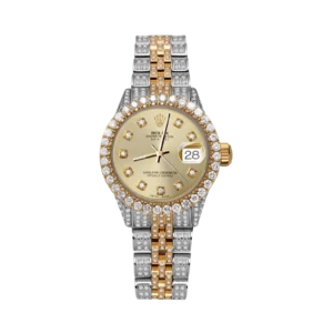 Rolex Datejust Diamond Bezel Watch 26mm Champagne Dial | 6.20ct