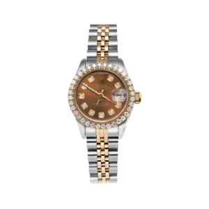 Rolex Datejust Diamond Bezel Watch 26mm Chocolate Brown Dial | 1.25ct