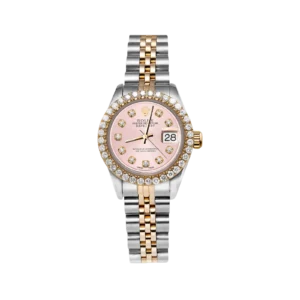 Rolex Datejust Diamond Bezel Watch 26mm Pink Dial | 1.25ct