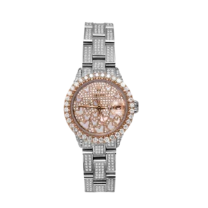 Rolex Datejust Diamond Bezel Watch 26mm Rose Butterfly Dial | 7.30ct
