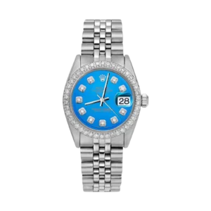 Rolex Datejust Diamond Bezel Watch 31mm Blue Dial | 1.30ct