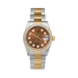 Rolex Datejust Diamond Bezel Watch 31mm Chocolate Brown Dial | 2.30ct