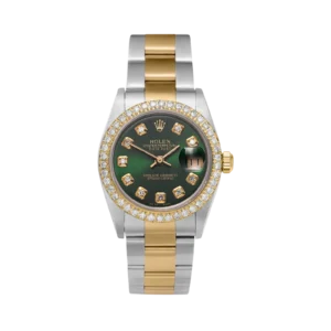 Rolex Datejust Diamond Bezel Watch 31mm Green Dial | 2.30ct