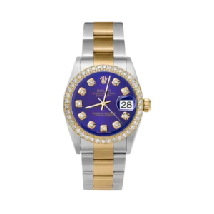 Rolex Datejust Diamond Bezel Watch 31mm Midnight Blue Dial | 2.30ct