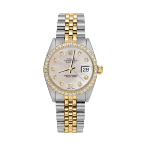 Rolex Datejust Diamond Bezel Watch 31mm Mother of Pearl Dial | 1.30ct
