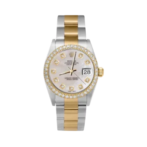 Rolex Datejust Diamond Bezel Watch 31mm Mother of Pearl Dial | 2.30ct