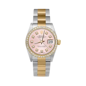 Rolex Datejust Diamond Bezel Watch 31mm Pink Dial | 2.30ct