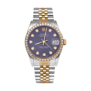 Rolex Datejust Diamond Bezel Watch 36mm Blue Dial | 2.10ct