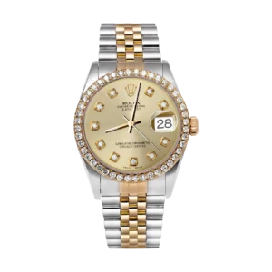 Rolex Datejust Diamond Bezel Watch 36mm Champagne Dial | 2.10ct