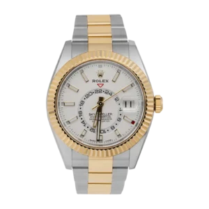 Rolex Sky-Dweller 326933 Fluted Bezel 42mm Watch White Dial