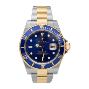 Rolex Submariner Date 16613 "Bluesy" Swiss Only Watch Steel & 18K Yellow Gold