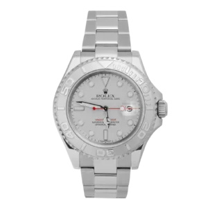 Rolex Yacht-Master 16622 Platinum Timing Bezel 40mm Watch Silver Dial