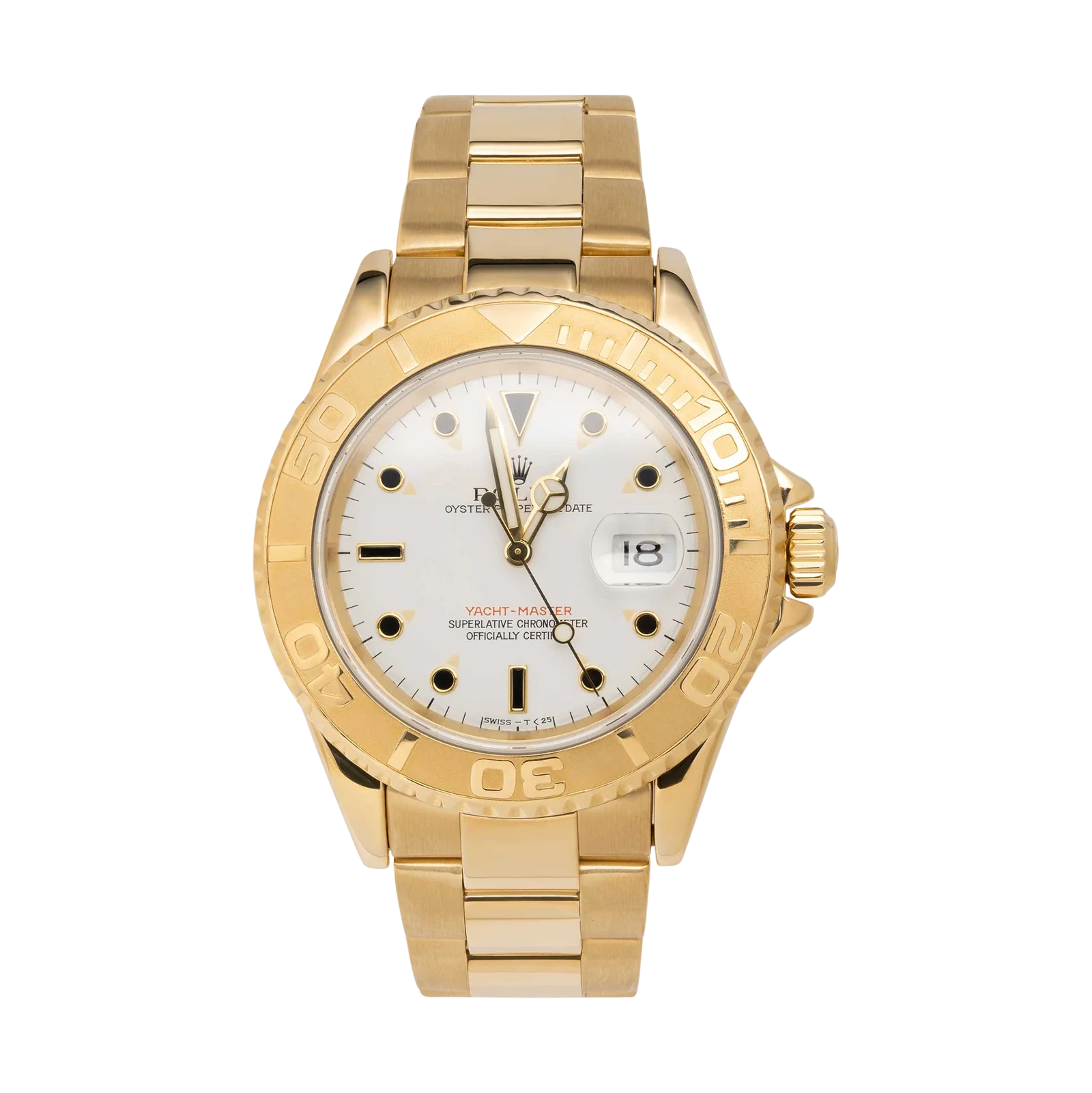 Rolex Yacht-Master 16628 Timing Bezel 40mm 18K Yellow Gold Watch