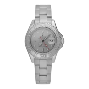 Rolex Yacht-Master 169622 Platinum Timing Bezel Oyster Watch Silver Dial