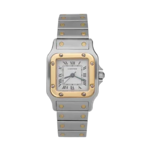 Santos de Cartier Galbée Small 24mm Gold & Stainless Steel Watch