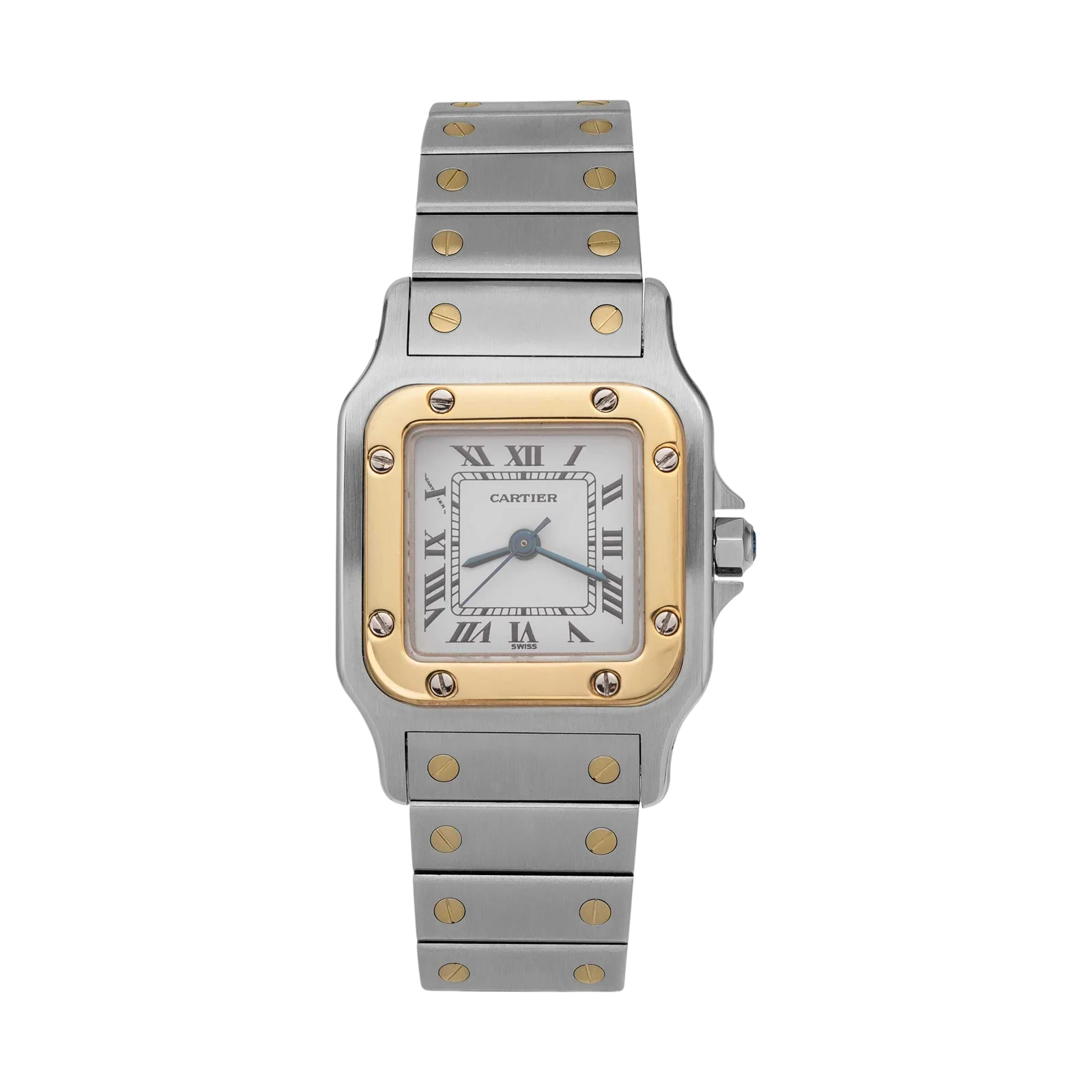 Santos de Cartier Galbée Small 24mm Gold & Stainless Steel Watch