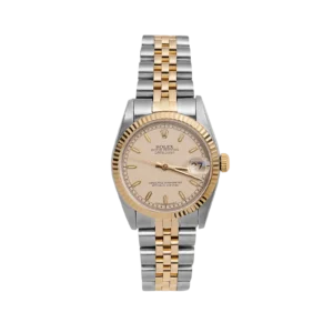 Women's Rolex Datejust 68273 Fluted Bezel Watch 31mm Ivory Computer Dial