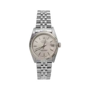 Women's Rolex Datejust 68274 Fluted Bezel Watch 31mm Silver Index Dial